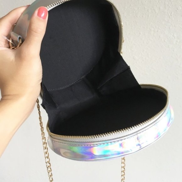 Mermaid Holo Iridescent Harajuku Round Handbag - Picture 6 of 8